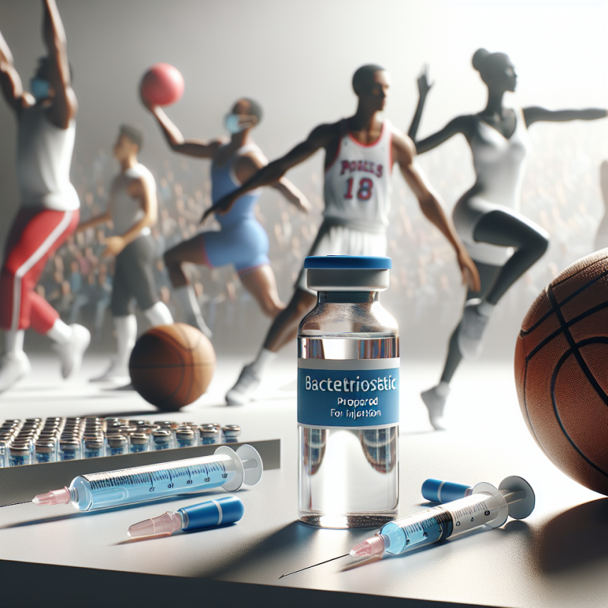 Agua bacteriostática para inyección en deportes que requieren agilidad