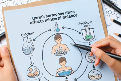 Cómo afecta Hormona del crecimiento al equilibrio mineral