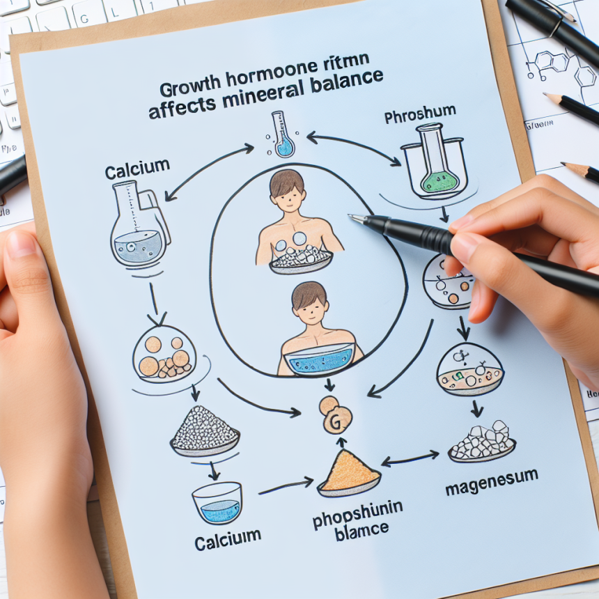 Cómo afecta Hormona del crecimiento al equilibrio mineral