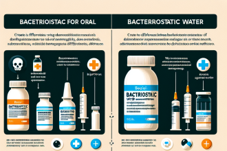Diferencias entre Agua bacteriostática para inyección oral e inyectable