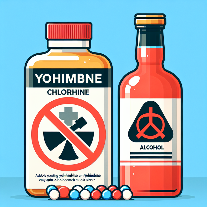 ¿Se puede beber alcohol mientras se usa Yohimbine chlorine?