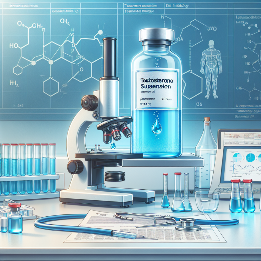 Test de laboratorio tras ciclo con Suspensión acuosa de testosterona