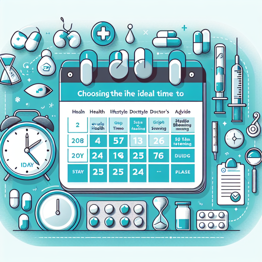 Cómo elegir el momento ideal para empezar Inyecciones y pastillas para adelgazar