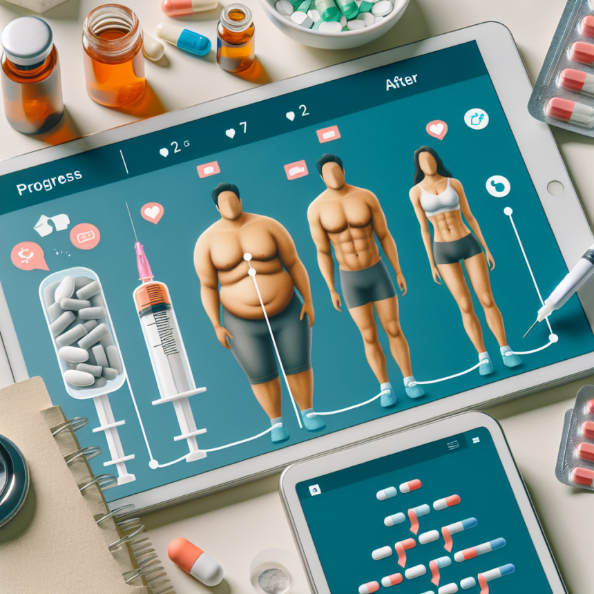 Cómo registrar tu progreso con Inyecciones y pastillas para adelgazar en fotos