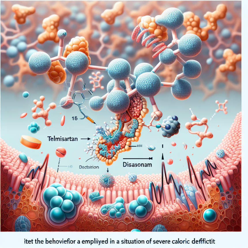 Cómo se comporta Telmisartan con déficit calórico severo