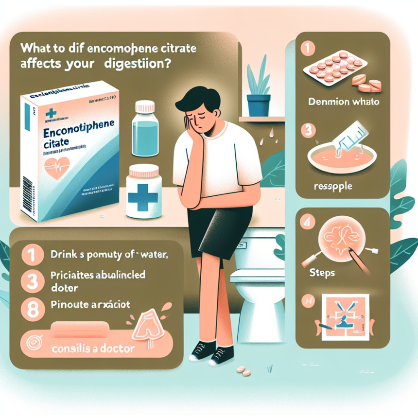 Qué hacer si Enclomiphene citrate afecta tu digestión