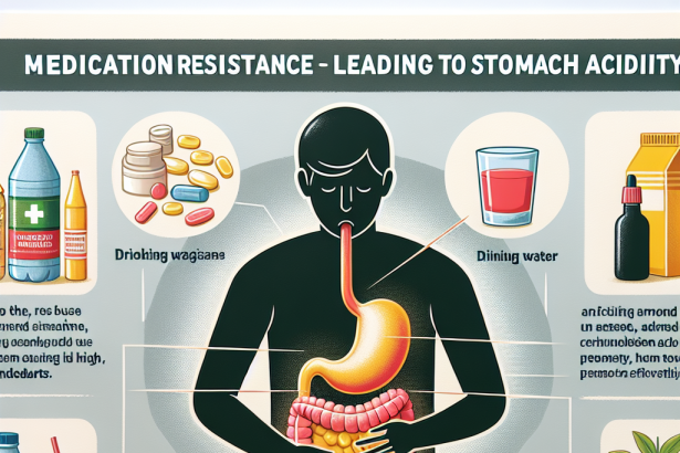 Qué hacer si Medicamentos de resistencia provoca acidez estomacal