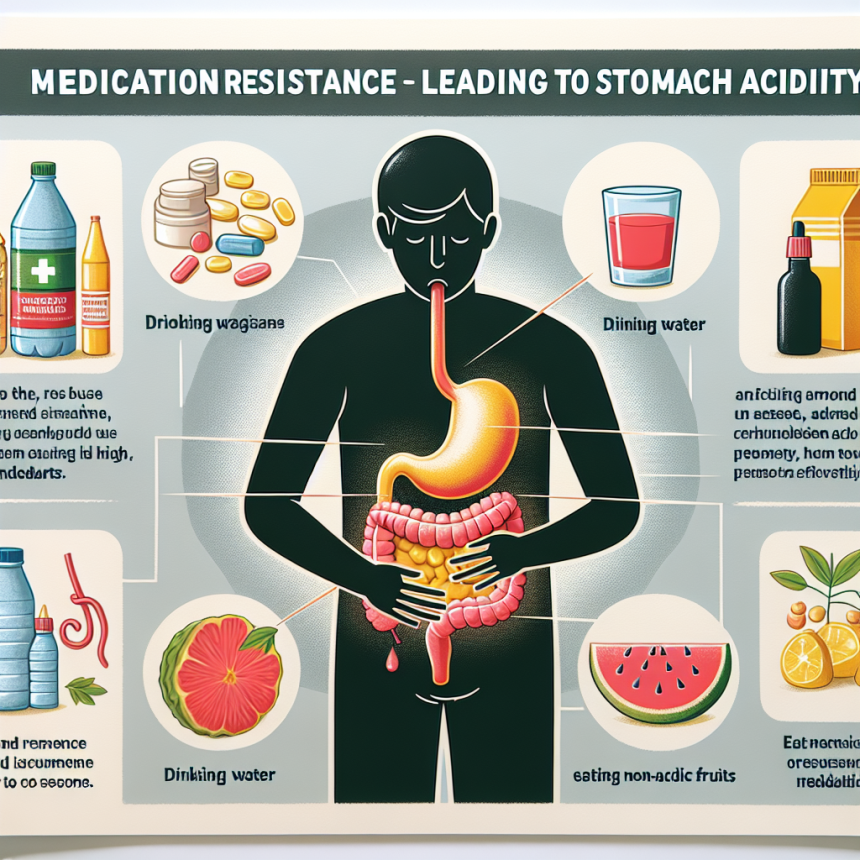 Qué hacer si Medicamentos de resistencia provoca acidez estomacal