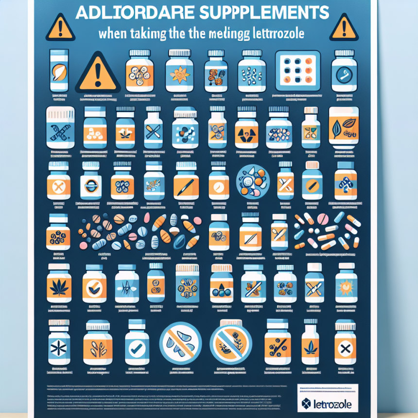 Qué suplementos debes evitar al tomar Letrozol